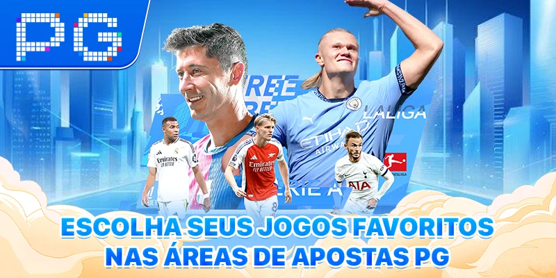 Escolha seus jogos favoritos nas áreas de apostas PG